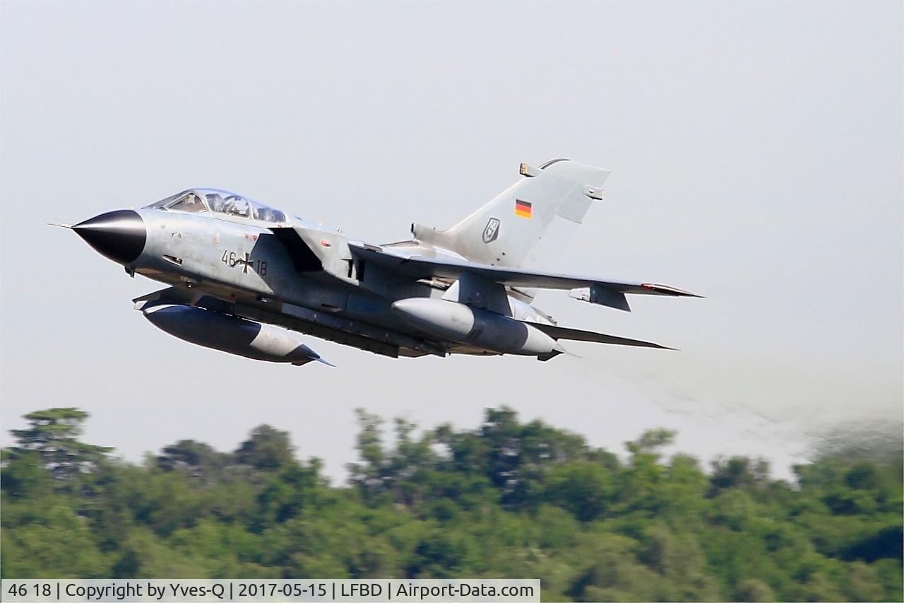 46 18, Panavia Tornado IDS C/N 789/GS251/4318, German Air Force Panavia Tornado IDS, Take off rwy 23, Bordeaux-Mérignac (LFBD-BOD)