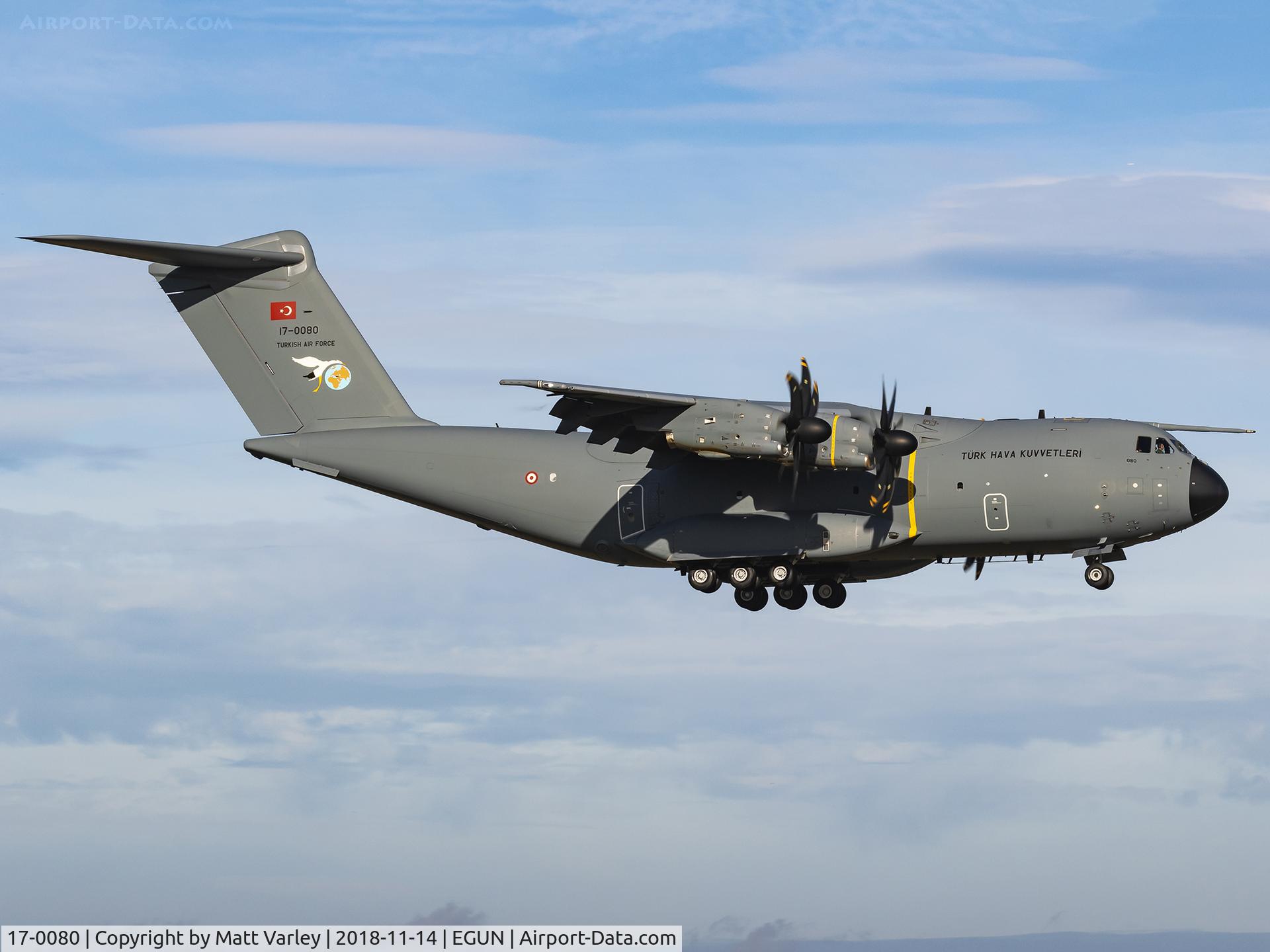 17-0080, 2017 Airbus A400M Atlas C/N 080, Landing
