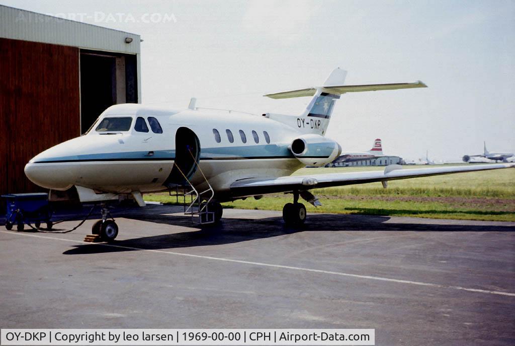 OY-DKP, 1967 Hawker Siddeley HS.125 Series 3B C/N 25132, Copenhagen 1969