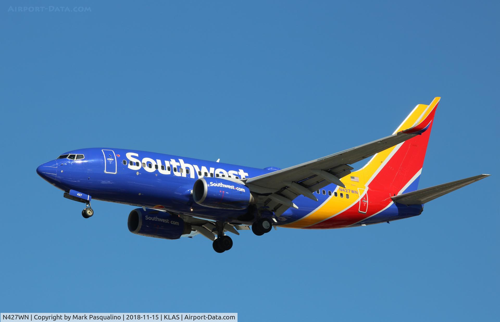N427WN, 2002 Boeing 737-7H4 C/N 29831, Boeing 737-7H4