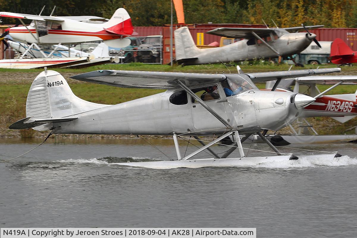 N419A, 1953 Cessna 170B C/N 25702, AK28  near Fairbanks