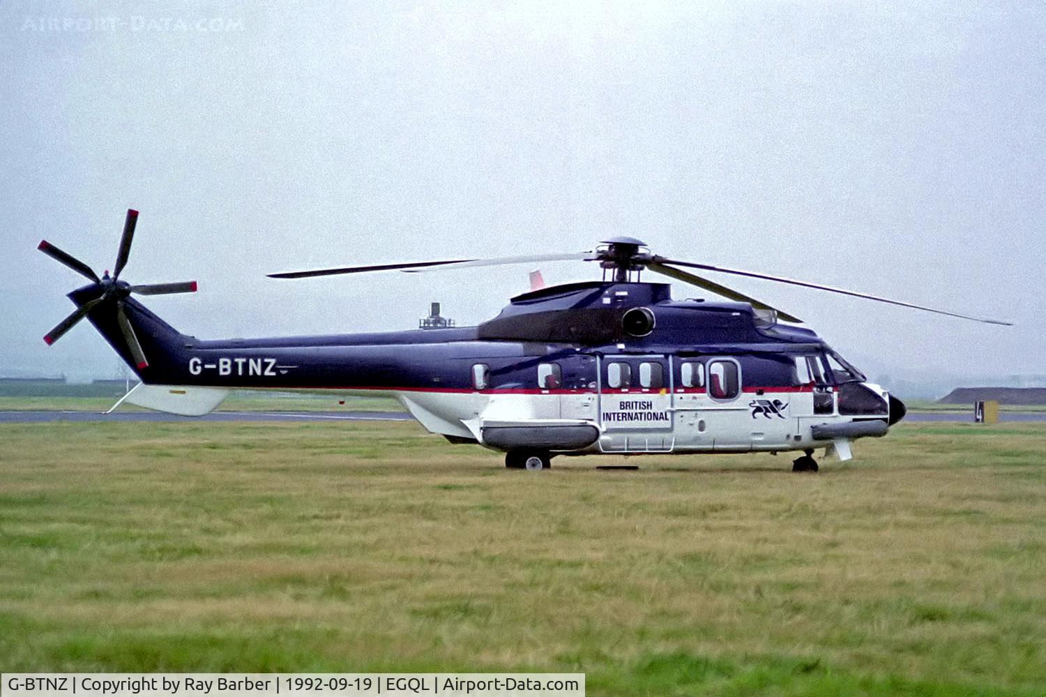 G-BTNZ, 1991 Aerospatiale AS-332L-1 Super Puma C/N 2351, G-BTNZ   Aerospatiale AS.332L.1 Super Puma [2351] (British International Helicopters) RAF Leuchars~G 19/09/1992