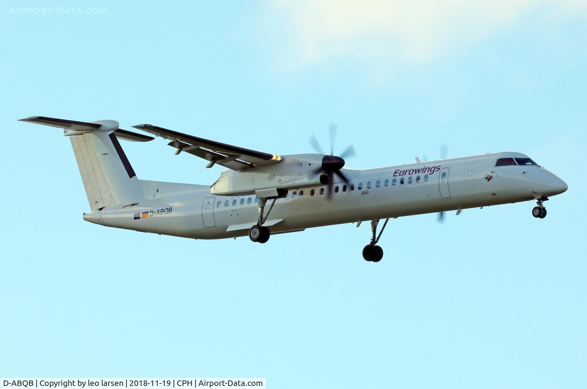 D-ABQB, 2008 De Havilland Canada DHC-8-402Q Dash 8 C/N 4226, Copenhagen 19.11.2018