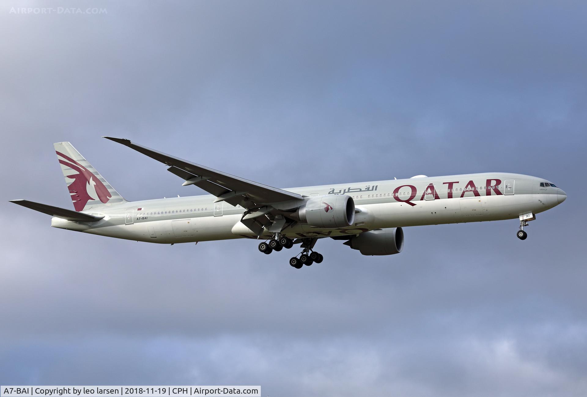 A7-BAI, 2008 Boeing 777-3DZ/ER C/N 36095, Copenhagen 19.11.2018