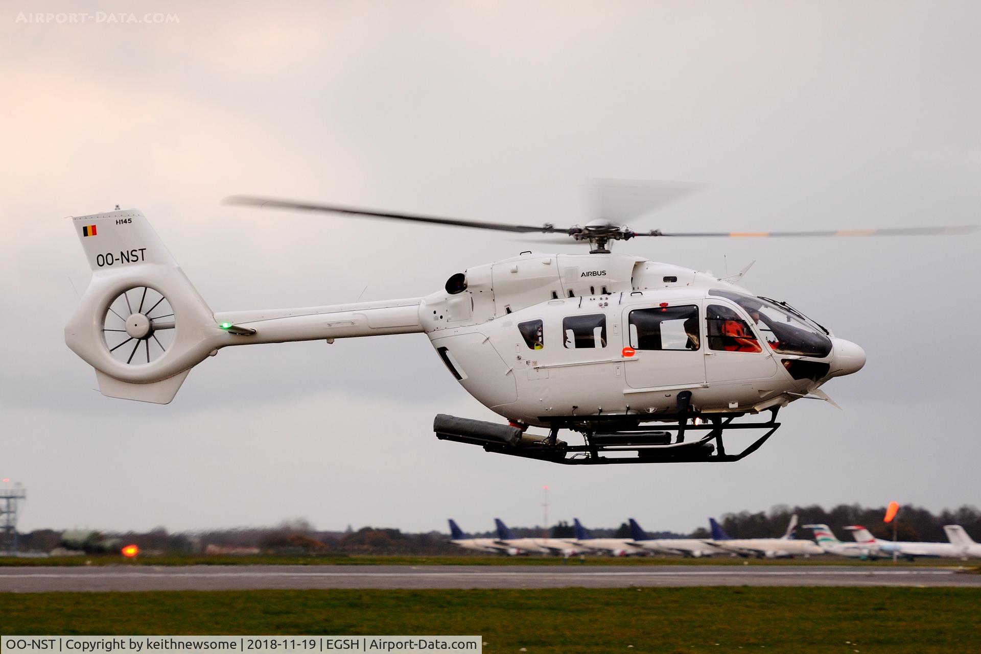 OO-NST, 2018 Airbus Helicopters H-145 (BK-117D-2) C/N 20221, From and to Ostend.