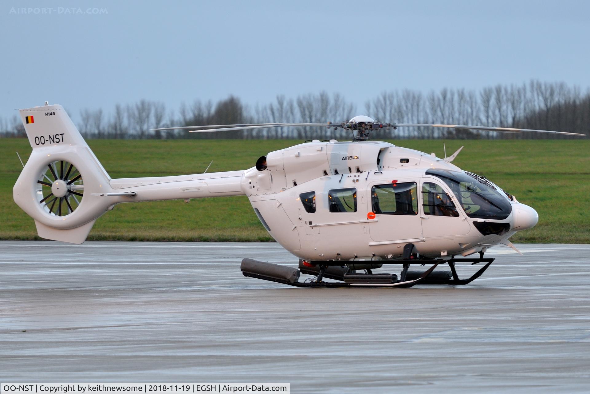 OO-NST, 2018 Airbus Helicopters H-145 (BK-117D-2) C/N 20221, From and to Ostend.