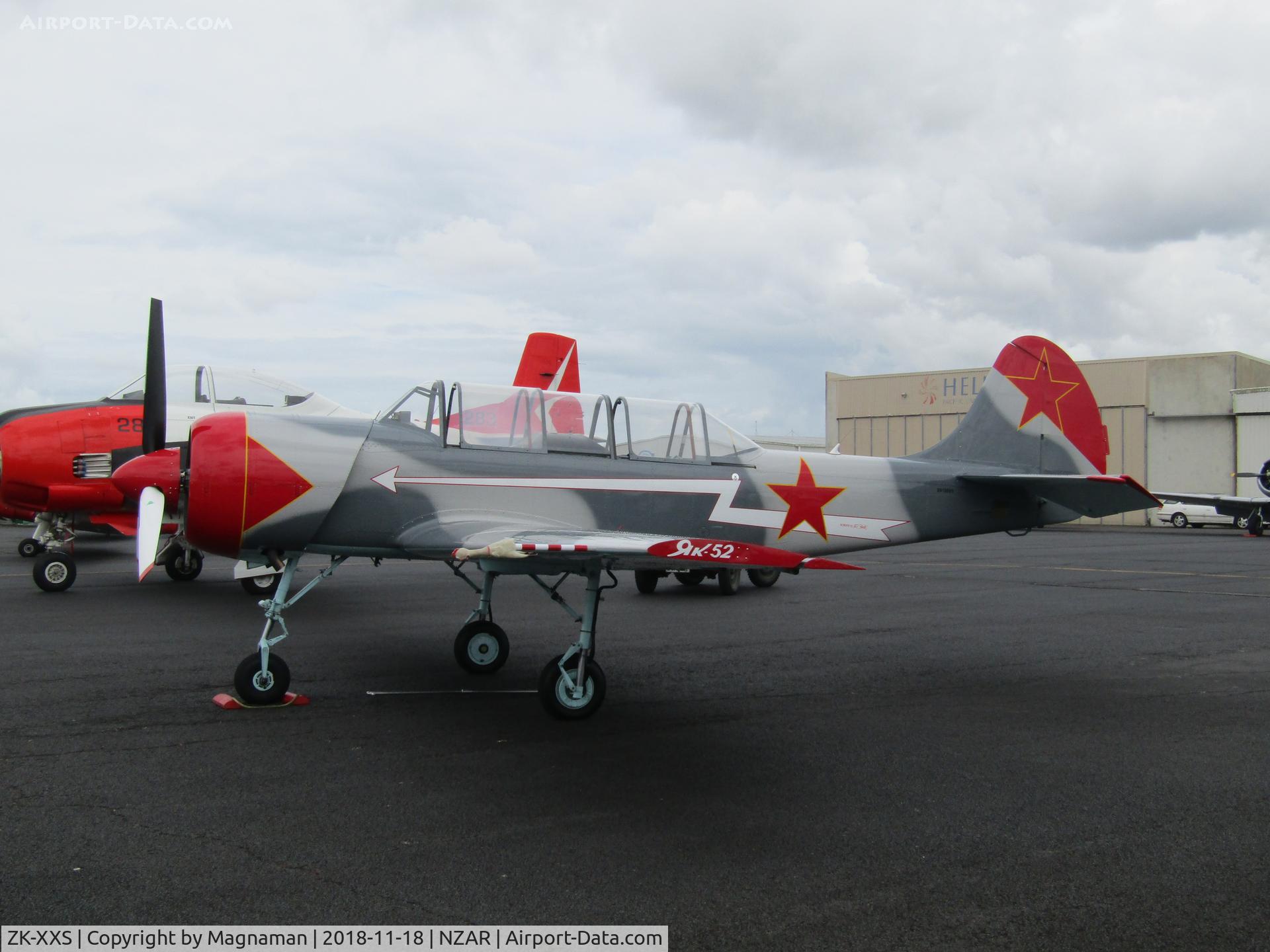 ZK-XXS, 1989 Bacau Yak-52 C/N 8910001, based yak