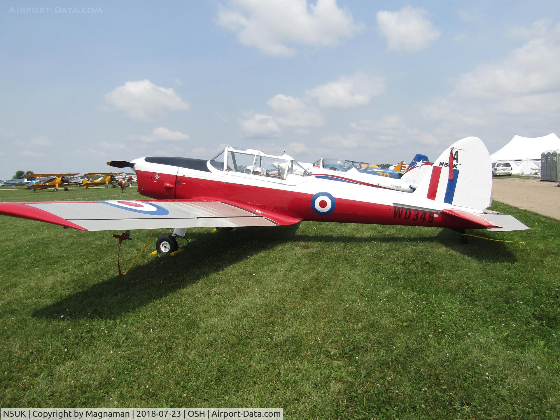 N5UK, 1952 De Havilland DHC-1 Chipmunk T.10 C/N C1/0282, nice old chippy