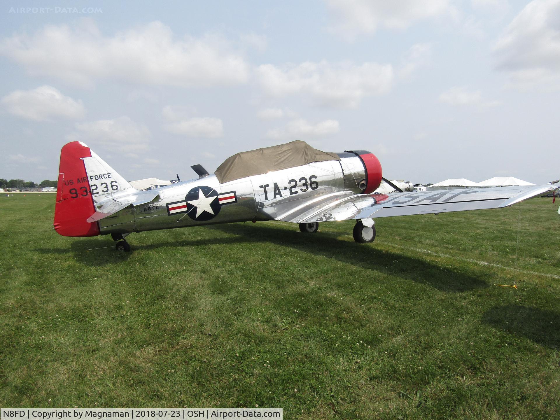 N8FD, North American AT-6G Texan C/N 168-340 (49-3236), in warbird park EAA 18