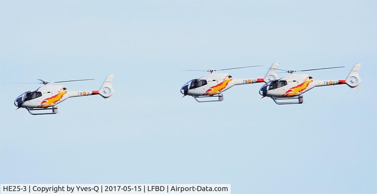 HE25-3, 2000 Eurocopter EC-120B Colibri C/N 1150, Spanish ASPA Team Eurocopter EC-120B Colibri, Take off rwy 23, Bordeaux-Mérignac Air Base 106 (LFBD-BOD)