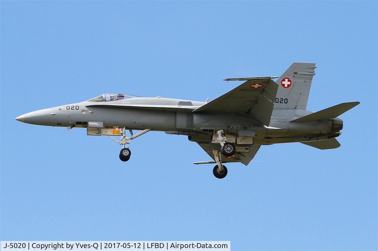 J-5020, McDonnell Douglas F/A-18C Hornet C/N 1369/SFC020, Swiss Air Force McDonnell Douglas FA-18C Hornet, Bordeaux-Mérignac Air Base 106 (LFBD-BOD) Open day 2017