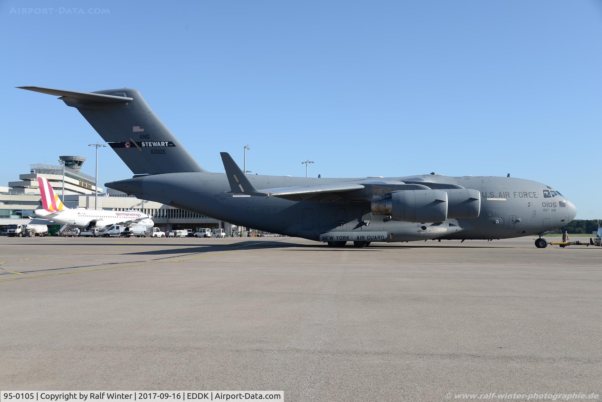 95-0105, 1995 McDonnell Douglas C-17A Globemaster III C/N P-30, McDonnell Douglas C-17A Globemaster III - MC RCH US Air Force USAF ANG New York Air Guard - P-30 - 95-0105 - 16.09.2017 - CGN