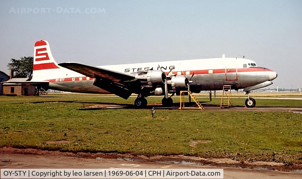 OY-STY, 1953 Douglas DC-6B C/N 44175, Copenhagen 4.6.1969