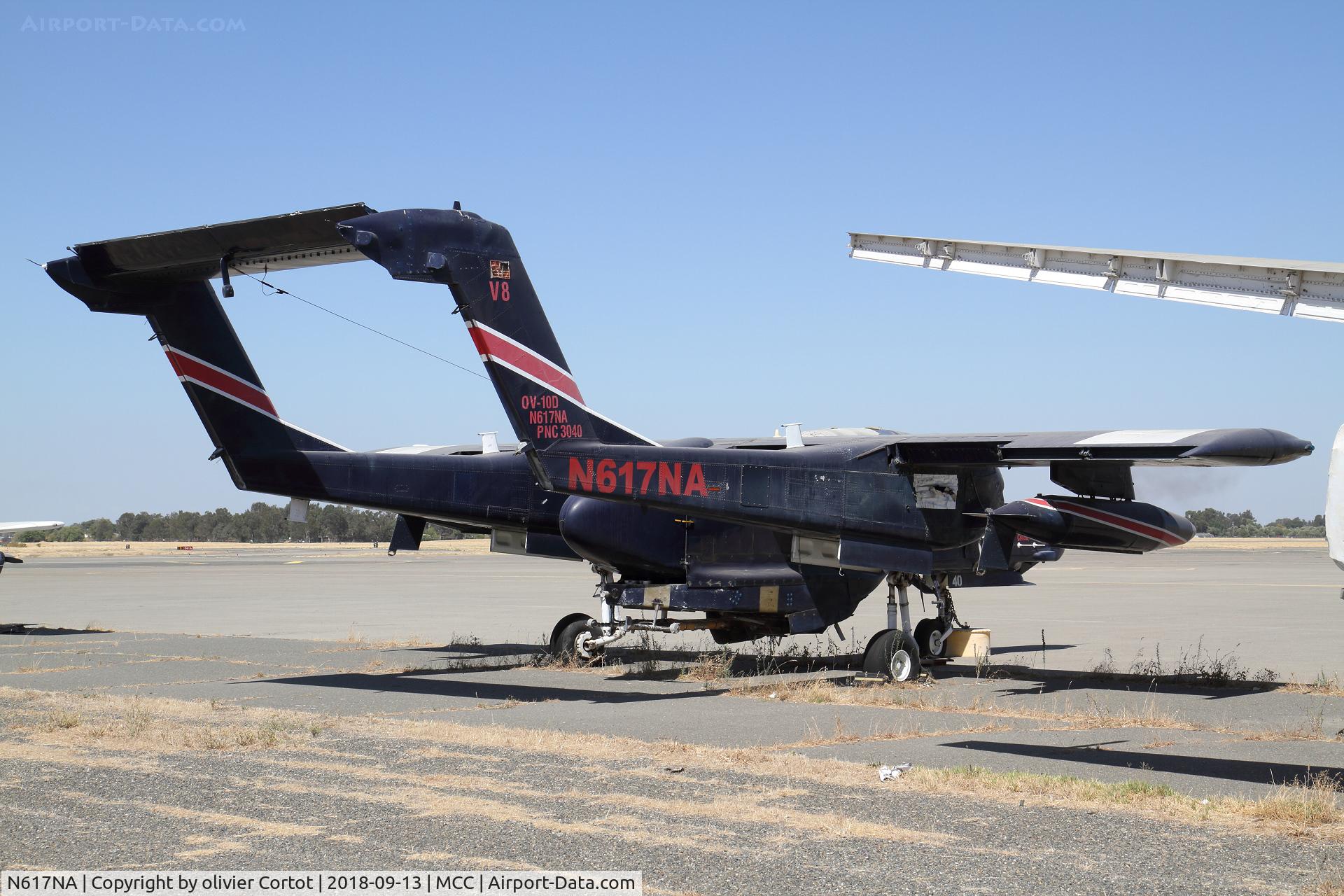 N617NA, North American Rockwell OV-10D Bronco C/N 305-17, rear view