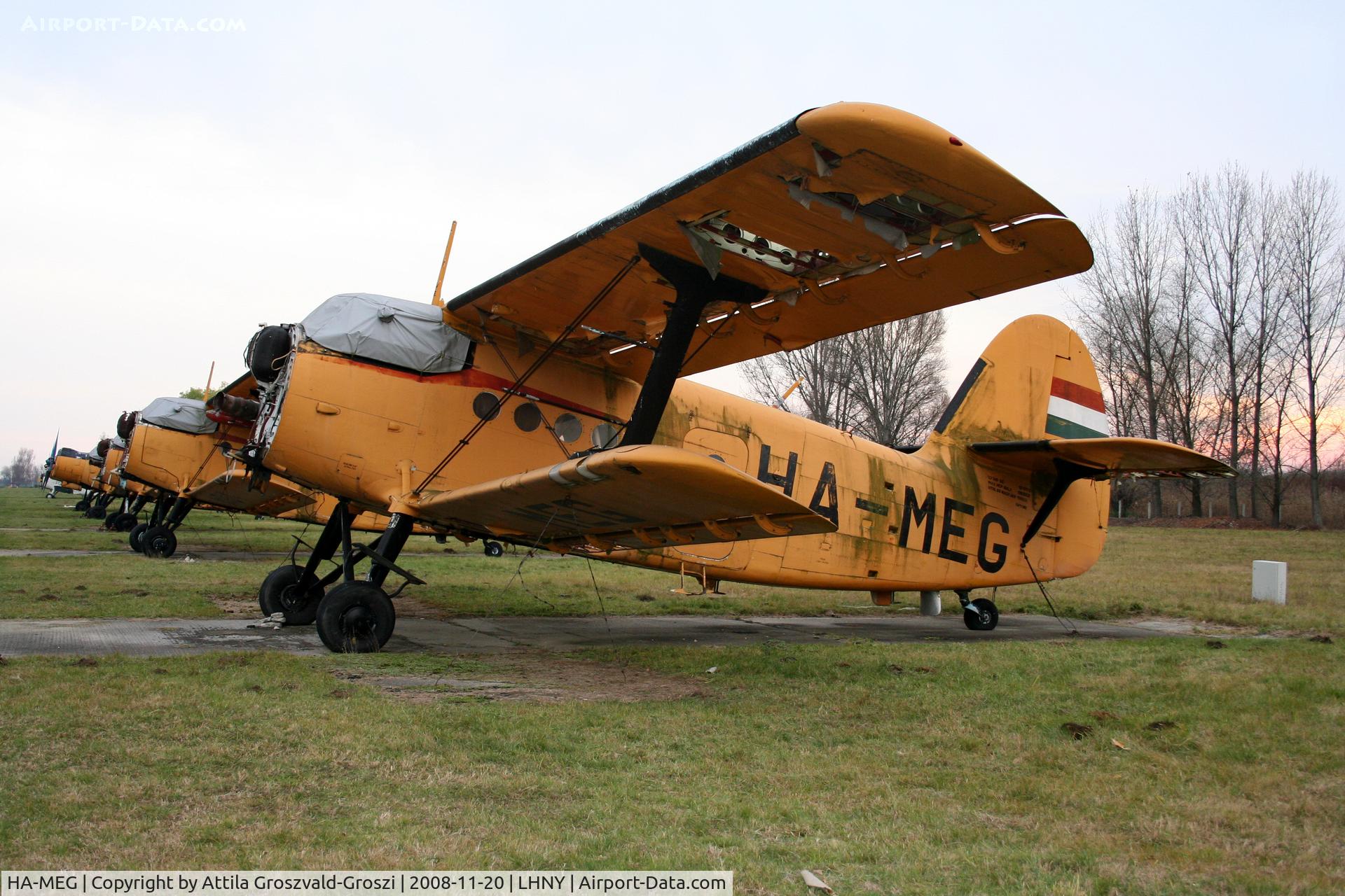 HA-MEG, 1980 PZL-Mielec An-2R C/N 1G187-31, LHNY, Nyíregyháza airport, Hungary