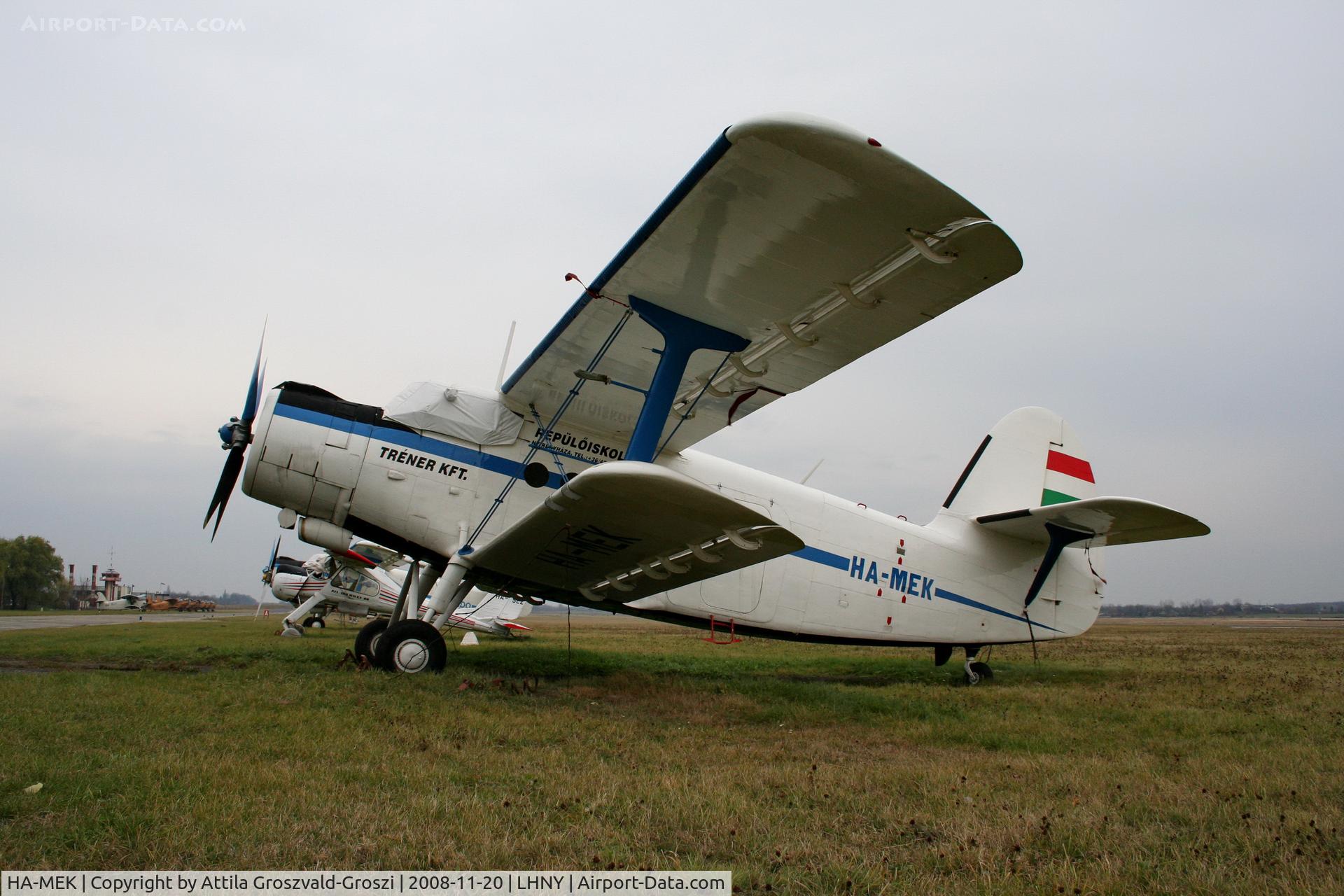HA-MEK, 1980 Antonov An-2 C/N 1G190-20, LHNY, Nyíregyháza airport, Hungary