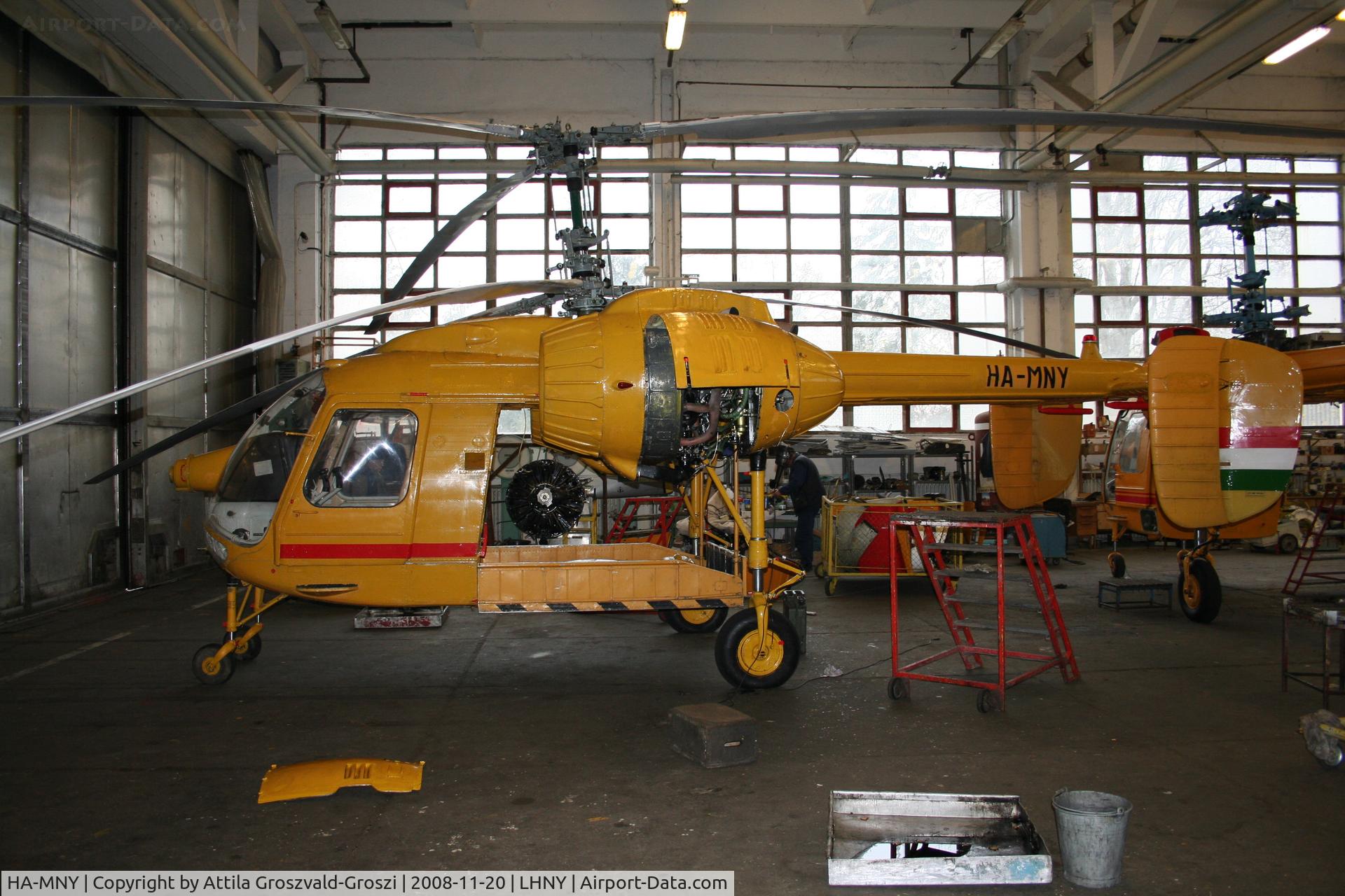 HA-MNY, 1976 Kamov Ka-26 Hoodlum C/N 7605611, LHNY, Nyíregyháza airport, Hungary