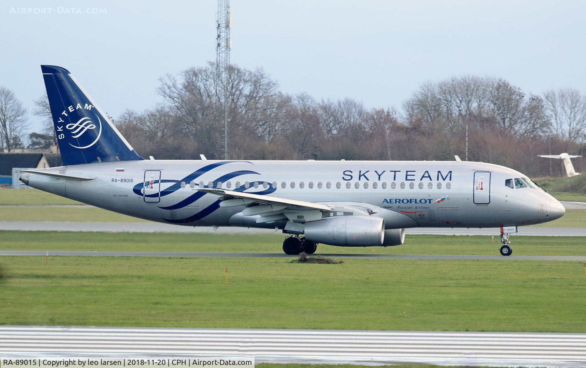 RA-89015, 2013 Sukhoi SuperJet 100-95B C/N 95029, Copenhagen 20.11.2018