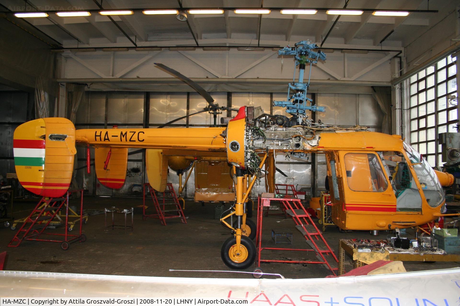 HA-MZC, 1976 Kamov Ka-26 Hoodlum C/N 7605514, LHNY, Nyíregyháza airport, Hungary