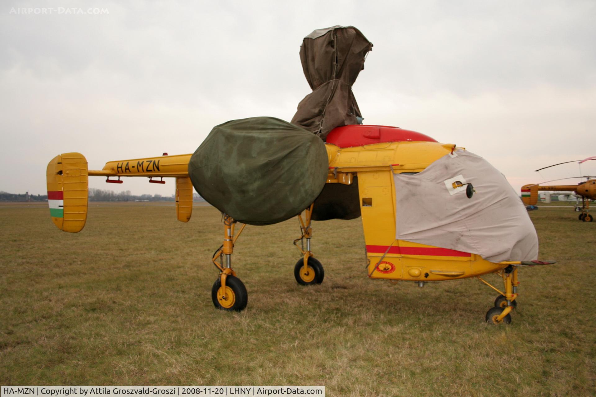 HA-MZN, 1974 Kamov Ka-26 Hoodlum C/N 7404712, LHNY, Nyíregyháza airport, Hungary