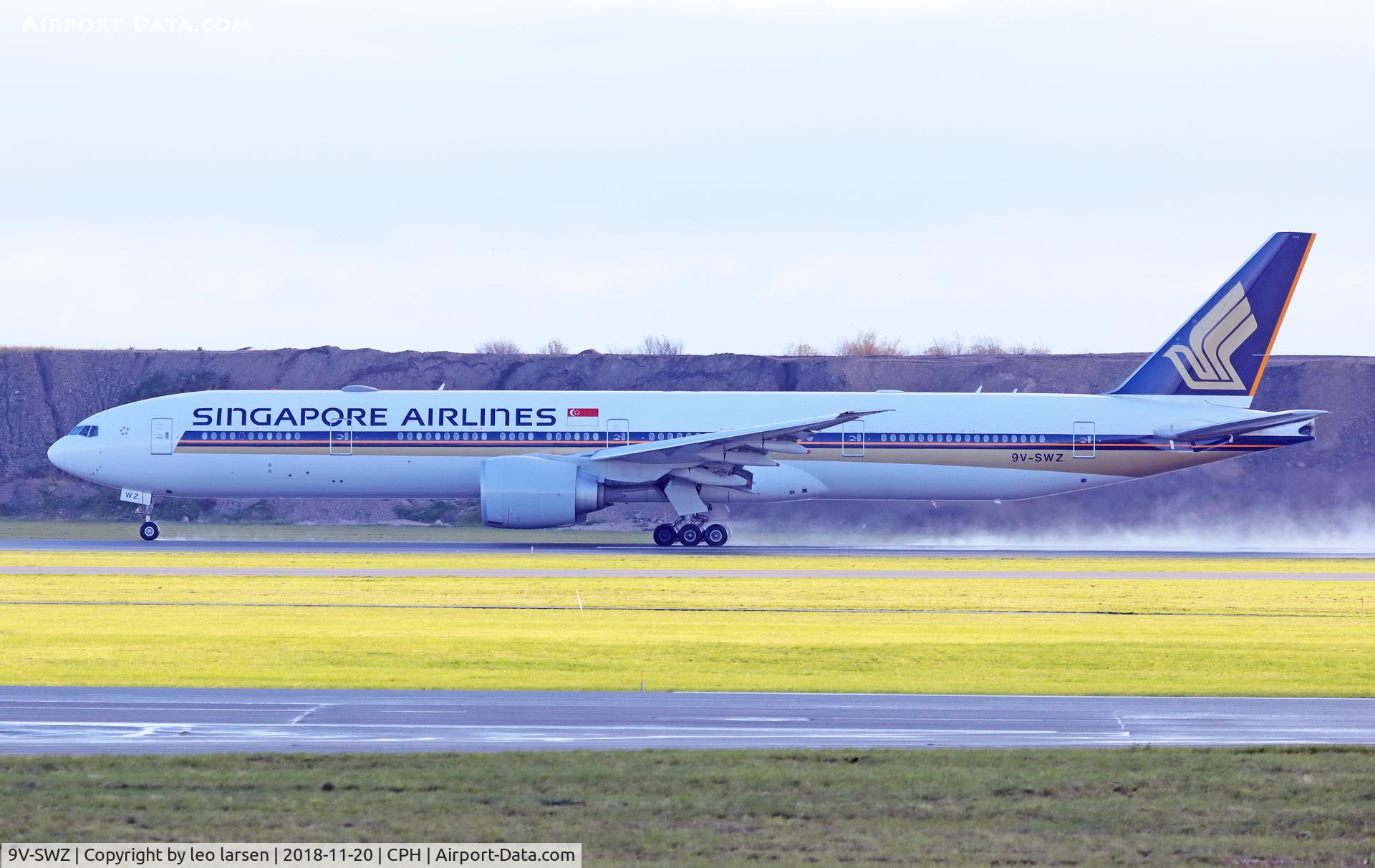 9V-SWZ, 2015 Boeing 777-312/ER C/N 42239, Copenhagen 20.11.2018