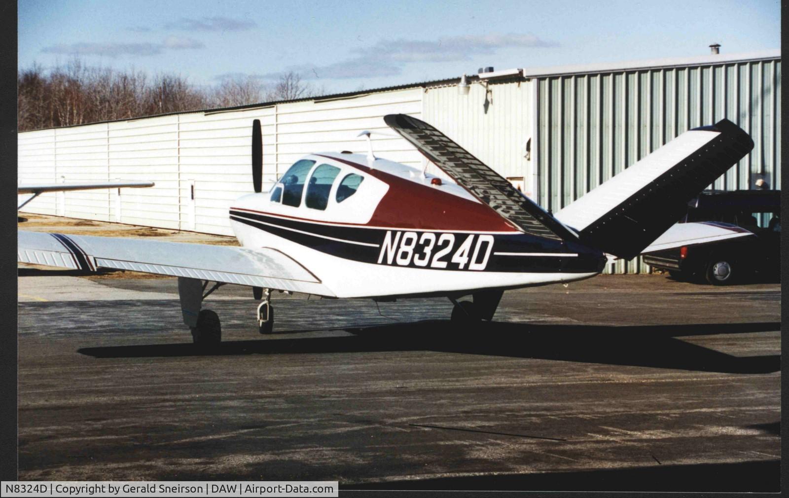 N8324D, 1958 Beech J35 Bonanza C/N D-5426, This photo taken in 1995.