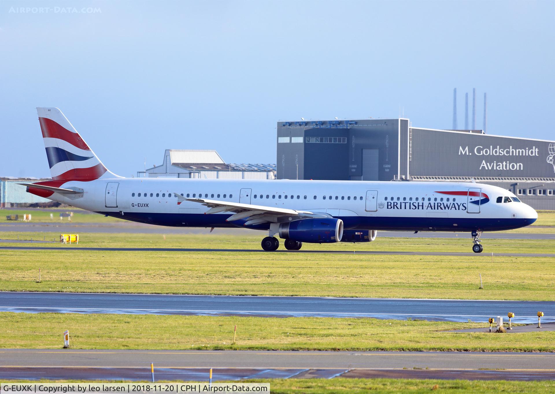 G-EUXK, 2007 Airbus A321-231 C/N 3235, Copenhagen 20.11.2018