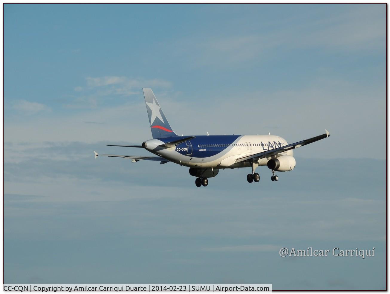CC-CQN, 2007 Airbus A320-233 C/N 3319, Take off from SUMU