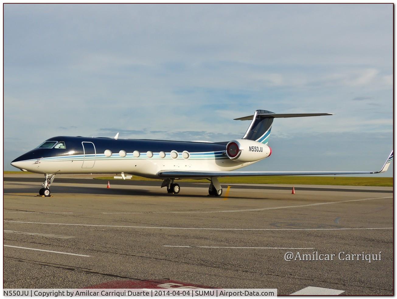 N550JU, 2013 Gulfstream Aerospace GV-SP (G550) C/N 5442, Landed at SUMU