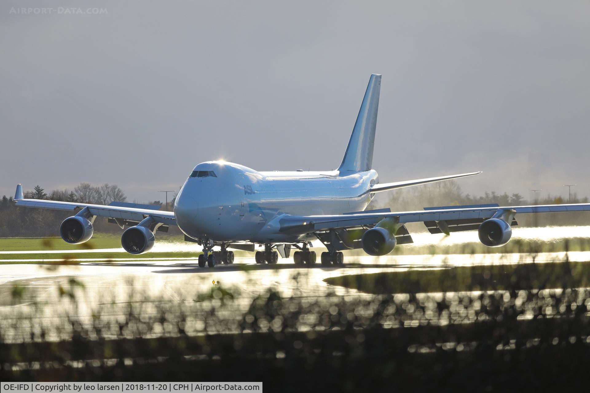 OE-IFD, 2004 Boeing 747-4B5F C/N 33945, Copenhagen 20.11.2018 an unexpeeted visitor.