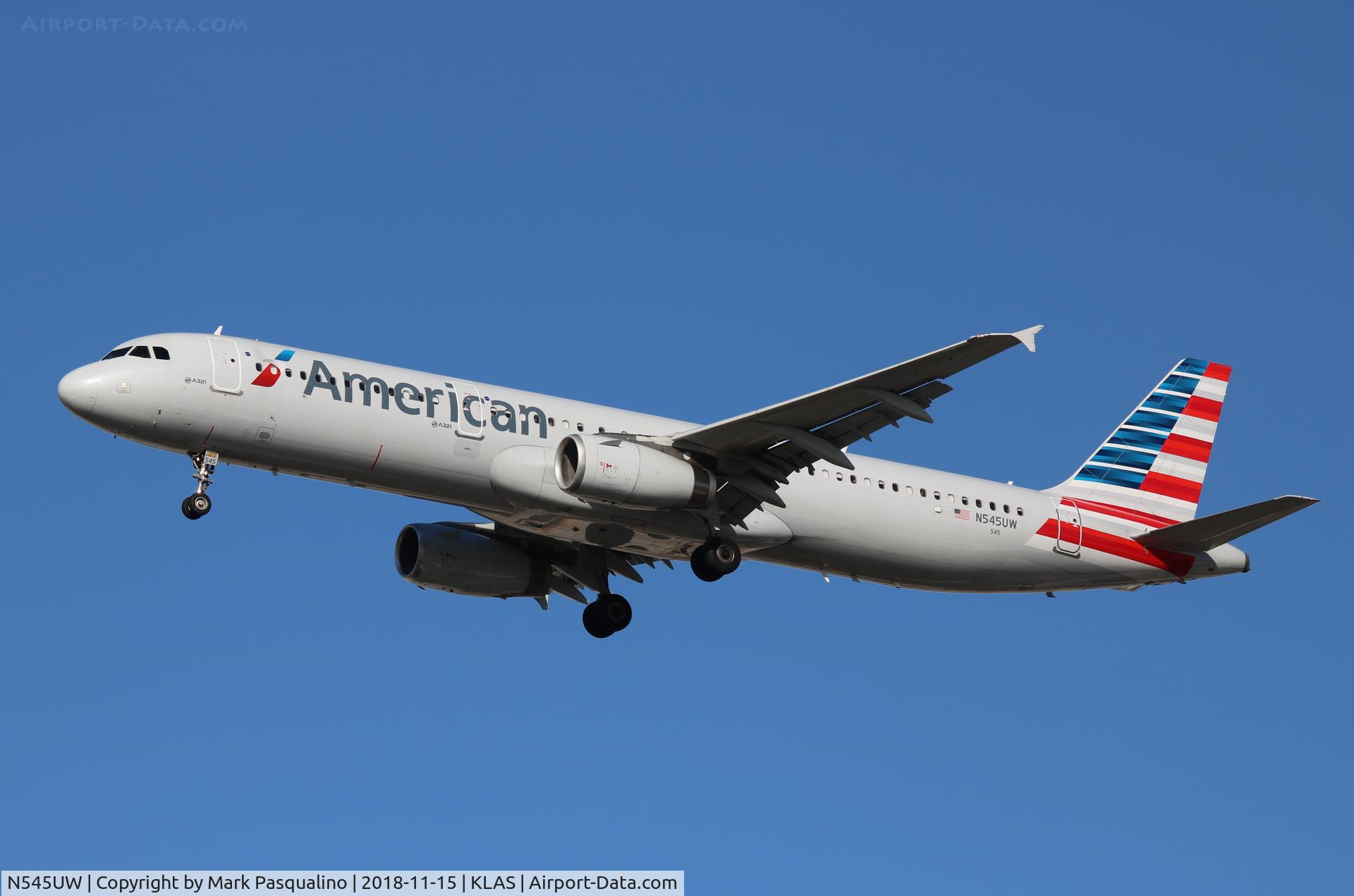 N545UW, 2011 Airbus A321-231 C/N 4850, Airbus A321-231