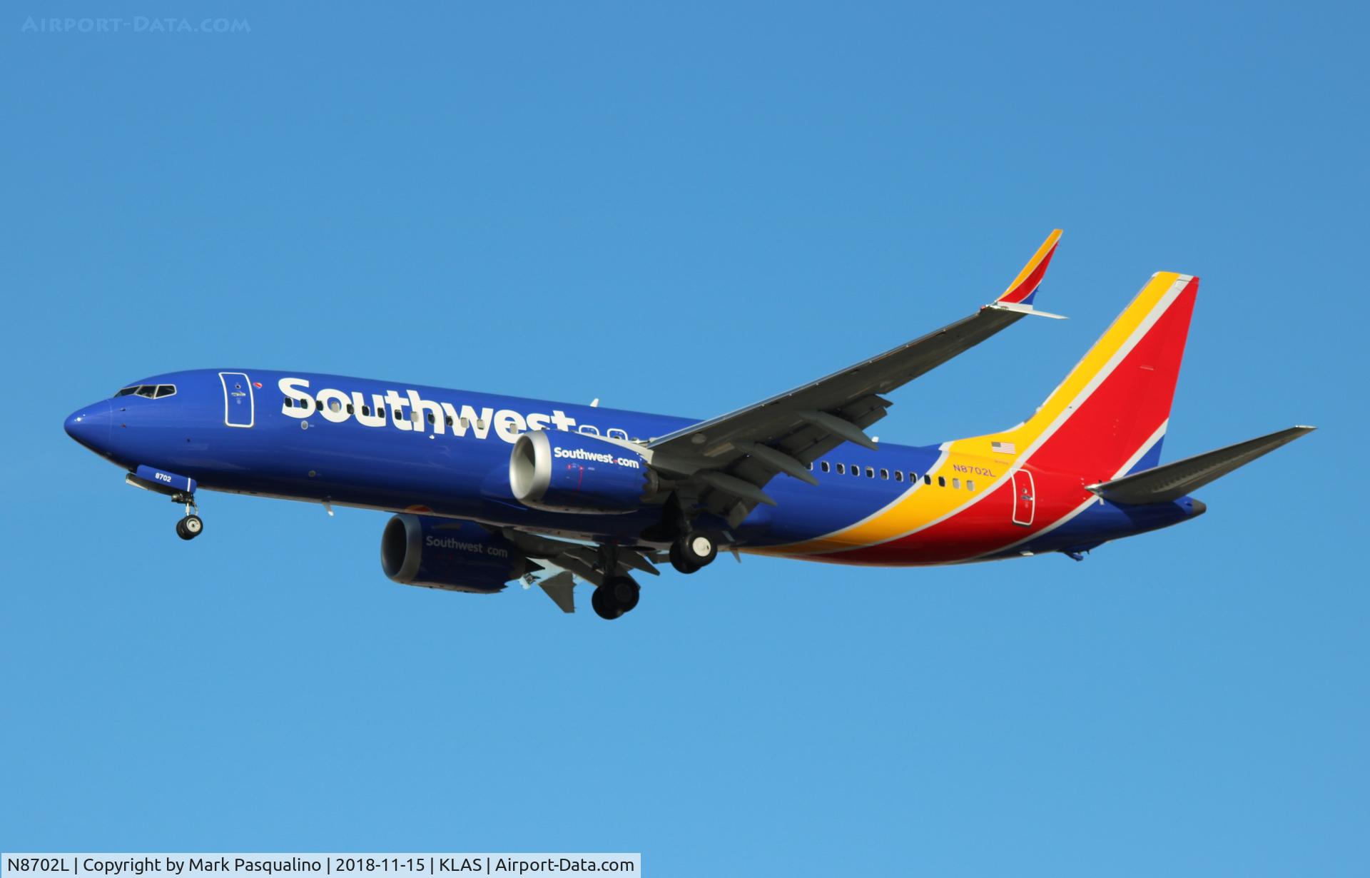 N8702L, 2016 Boeing 737-8 MAX C/N 36989, Boeing 737-8