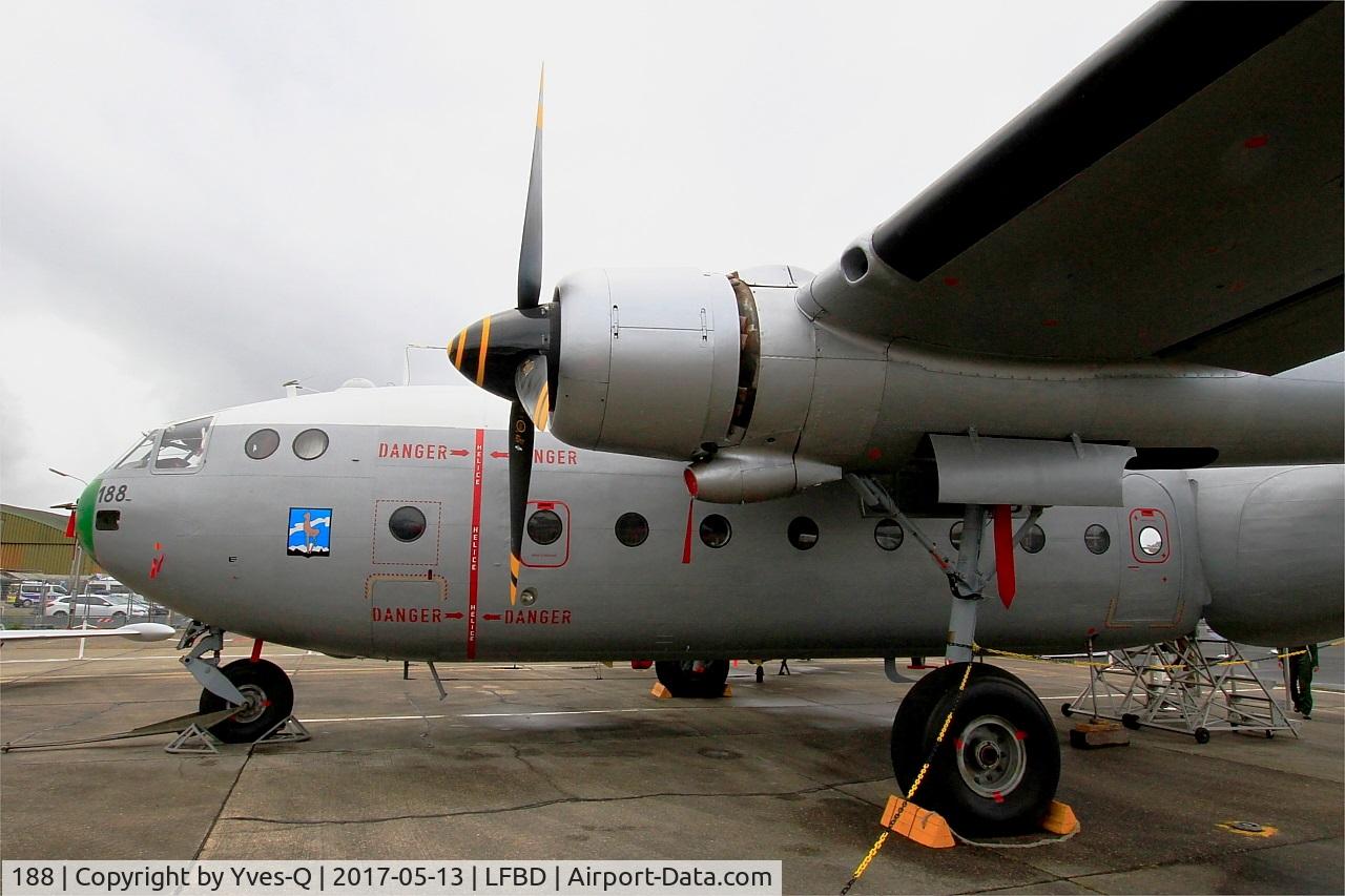 188, Nord N-2501D Noratlas C/N 188, Nord N-2501D Noratlas, C.A.E.A museum, Bordeaux-Merignac Air base 106 (LFBD-BOD)