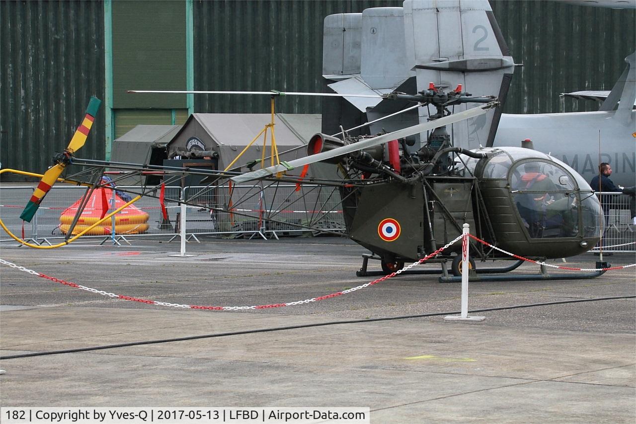 182, Sud SE-3130 Alouette II C/N 1112/C24-M182, Sud SE-3130 Alouette II, Preserved at C.A.E.A museum, Bordeaux-Merignac Air base 106 (LFBD-BOD)