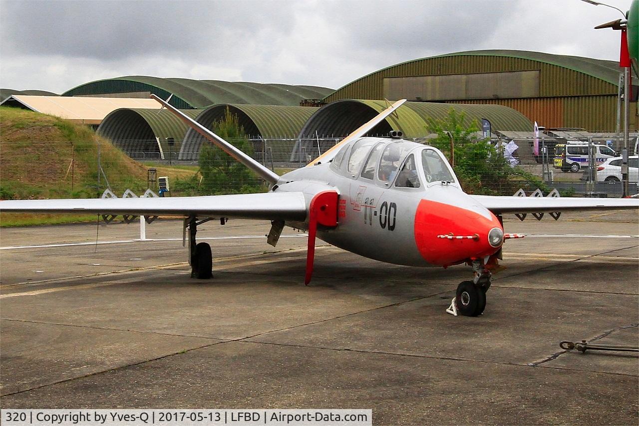 320, Fouga CM-170 Magister C/N 320, Fouga CM-170 Magister, Preserved at C.A.E.A museum, Bordeaux-Merignac Air base 106 (LFBD-BOD)