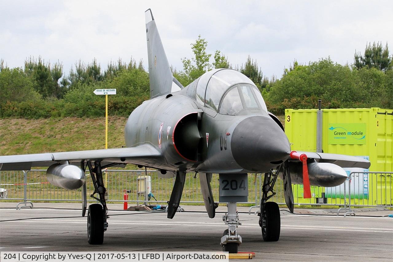 204, 1962 Dassault Mirage IIIB C/N 204, Dassault Mirage III B, Preserved at C.A.E.A museum, Bordeaux-Merignac Air base 106 (LFBD-BOD)