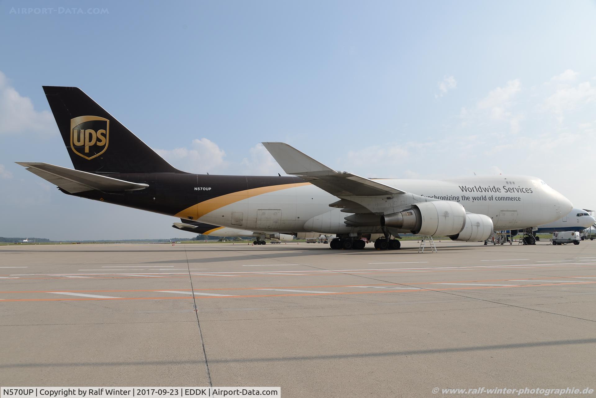 N570UP, 2007 Boeing 747-44AF C/N 35667, Boeing 747-44AF - 5X UPS United Parcel Service - 35667 - N570UP - 23.09.2017 - CGN