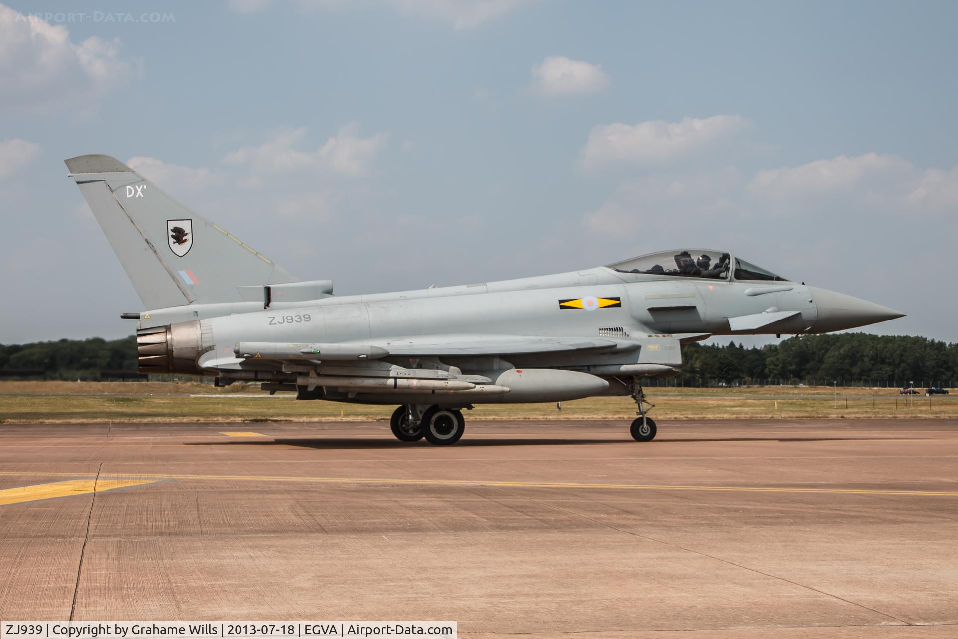 ZJ939, 2007 Eurofighter EF-2000 Typhoon FGR4 C/N 0125/BS032, Eurofighter Typhoon FGR4 ZJ939/DXI 11 Sqd RAF, Fairford 18/7/13