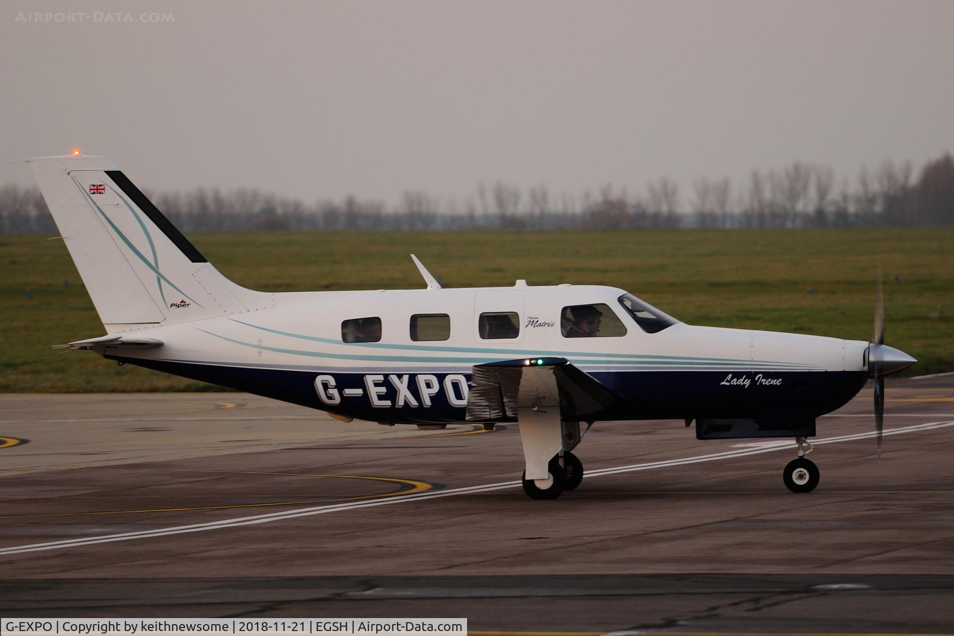 G-EXPO, 2010 Piper PA-46R-350T Malibu Matrix C/N 46-92138, Return Visitor.