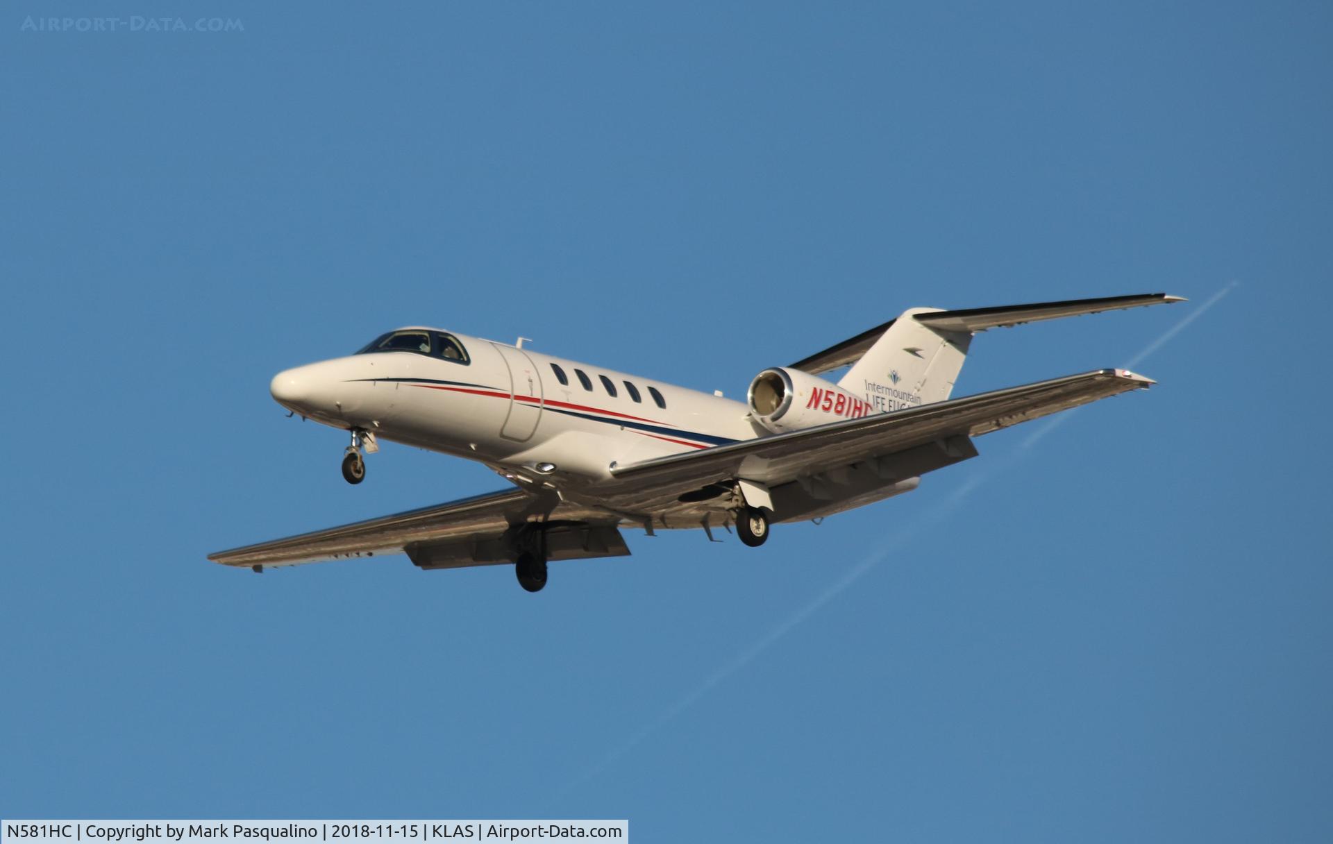 N581HC, 2011 Cessna 525C CitationJet CJ4 C/N 525C-0055, Cessna 525C