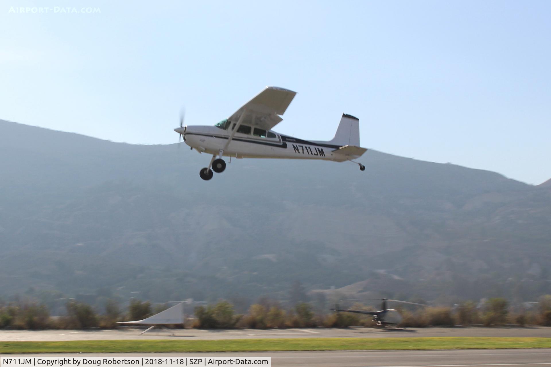 N711JM, 1974 Cessna 180J C/N 18052523, 1974 Cessna 180J SKYWAGON, Continental O-470 230 Hp, takeoff climb Rwy 04