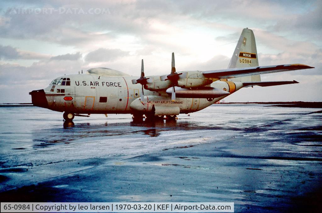 65-0984, 1965 Lockheed HC-130H Hercules C/N 382-4139, Keflavik 20.3.1970