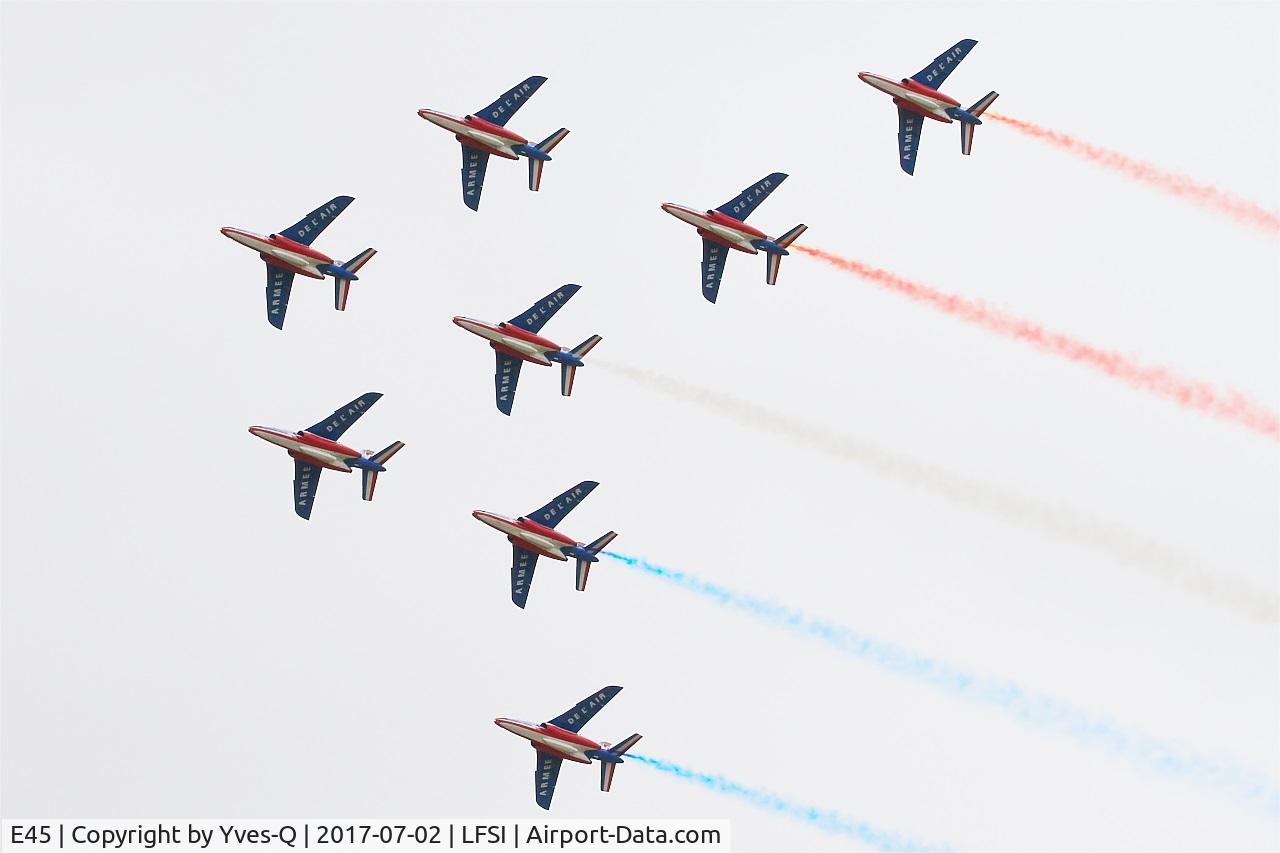 E45, Dassault-Dornier Alpha Jet E C/N E45, Dassault-Dornier Alpha Jet E (F-TETF), Leader of Patrouille de France 2017, On display, St Dizier-Robinson Air Base 113 (LFSI) Open day 2017