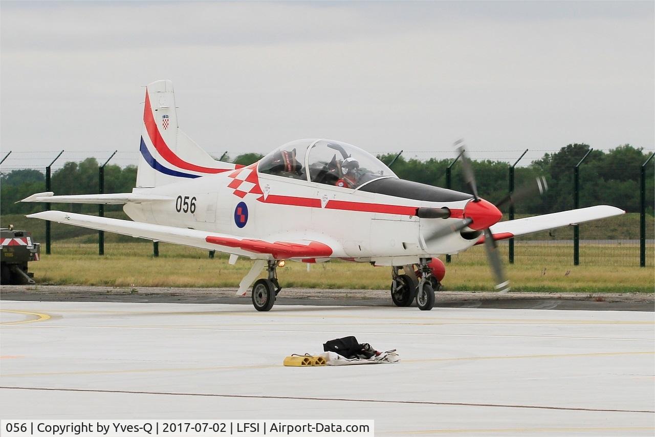 056, Pilatus PC-9M C/N 619, Pilatus PC-9M, Croatian Air Force aerobatic team, Taxiing to flight line, St Dizier-Robinson Air Base 113 (LFSI) Open day 2017