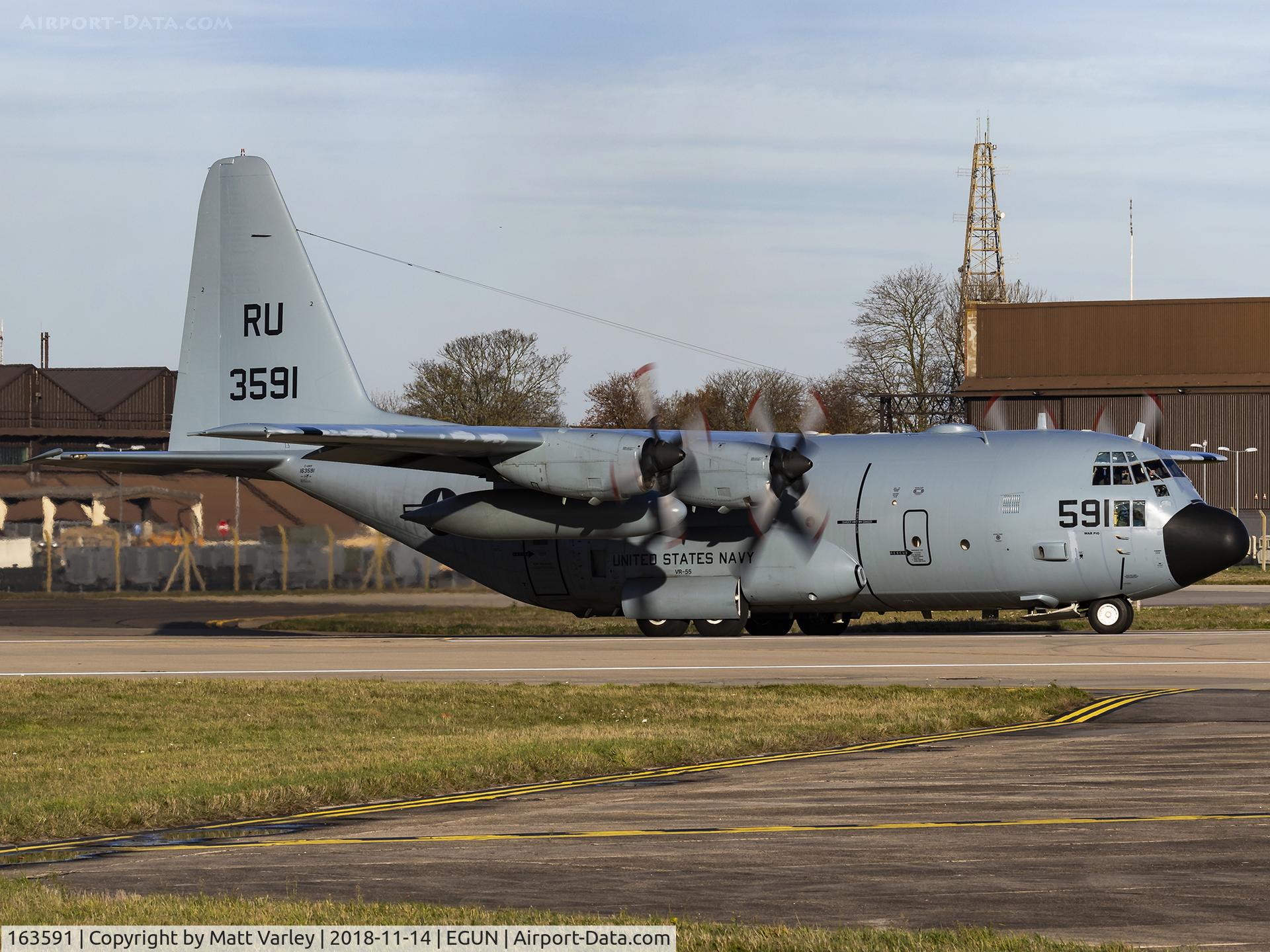 163591, 1988 Lockheed KC-130T Hercules C/N 382-5143, Departing