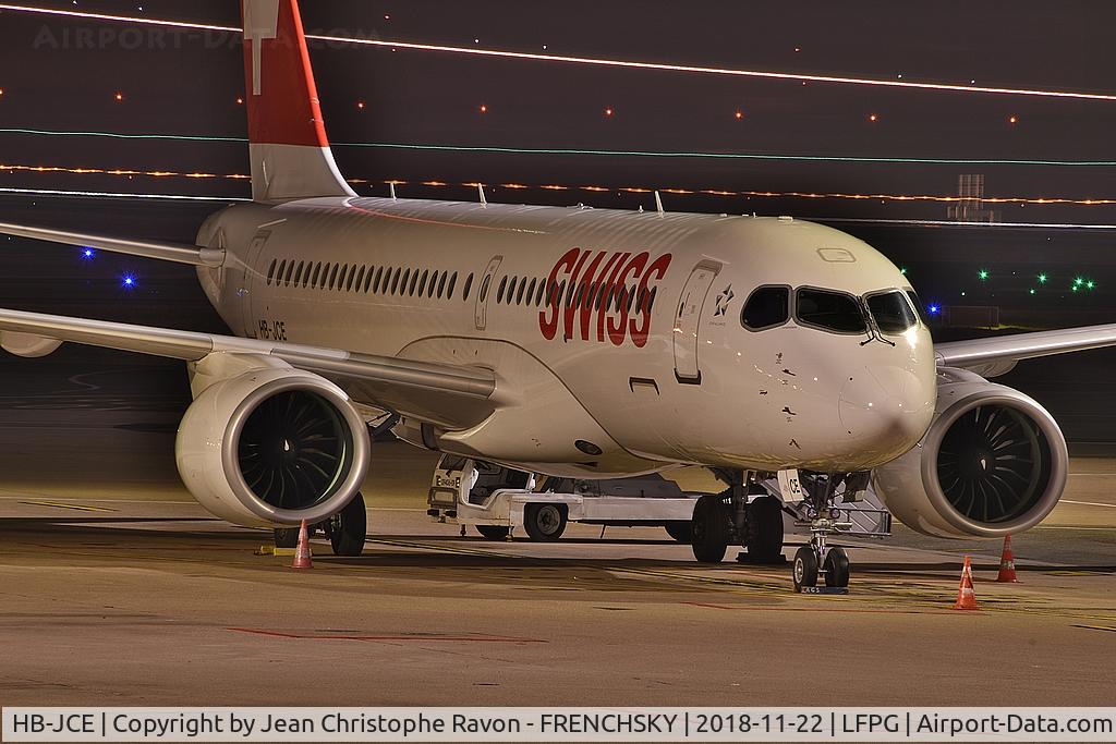 HB-JCE, 2017 Bombardier CSeries CS300 (BD-500-1A11) C/N 55014, SWISS at terminal 1