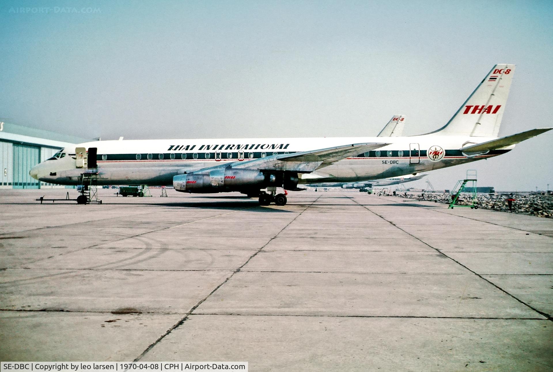 SE-DBC, 1960 Douglas DC-8-33 C/N 45390, Copenhagen 8.4.1970