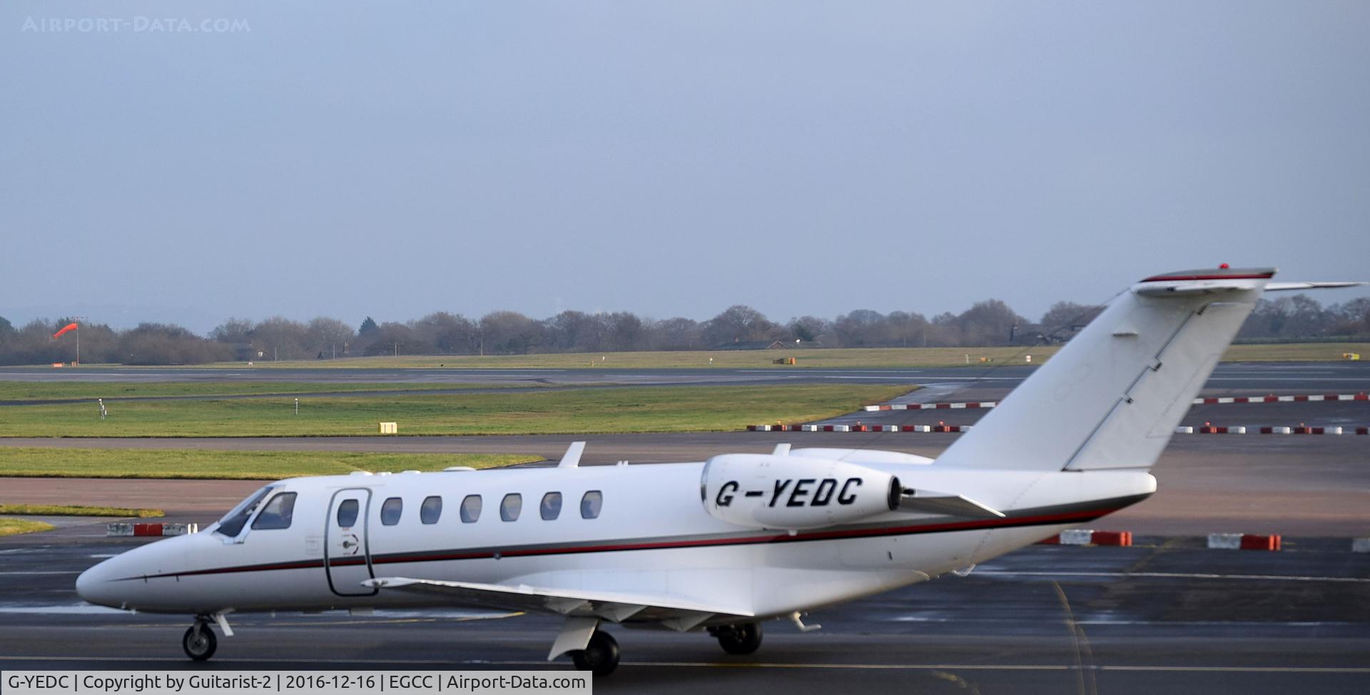 G-YEDC, 2007 Cessna 525B CitationJet CJ3 C/N 525B-0162, At Manchester