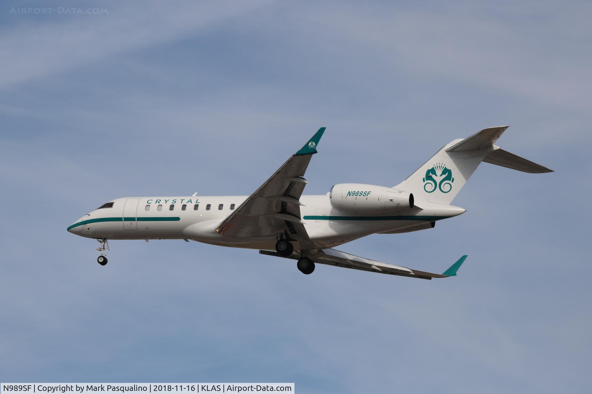 N989SF, 2007 Bombardier BD-700-1A10 Global Express XRS C/N 9234, Global Express