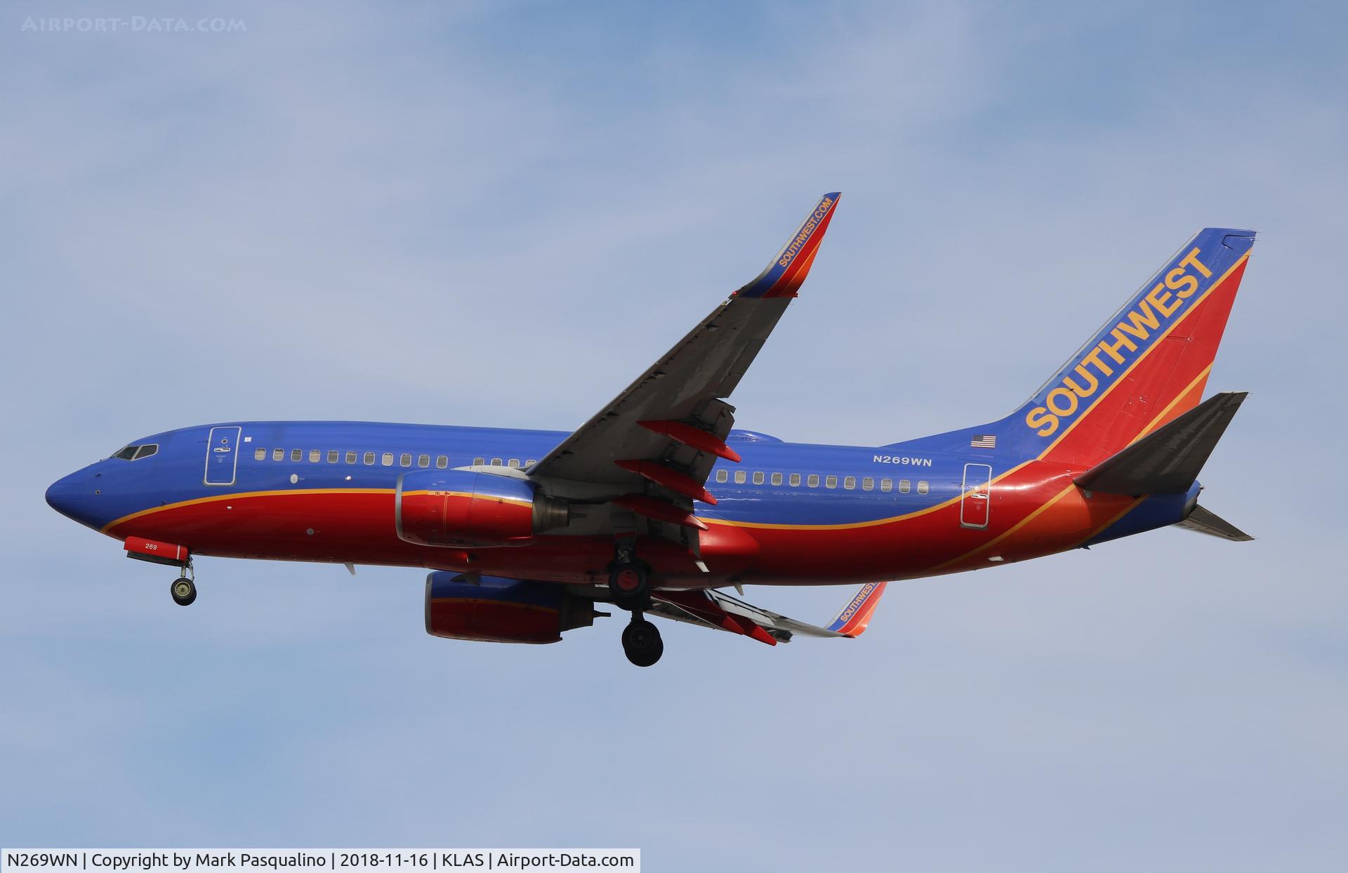 N269WN, 2007 Boeing 737-7H4 C/N 32526, Boeing 737-7H4